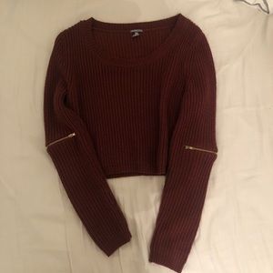 charlotte russe cropped sweater